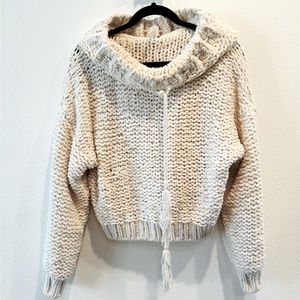 Free people sweater with hood